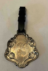 Webster Sterling Engraved Luggage Tag