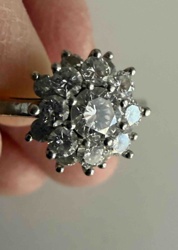 Tiffany Diamond Cluster Ring
