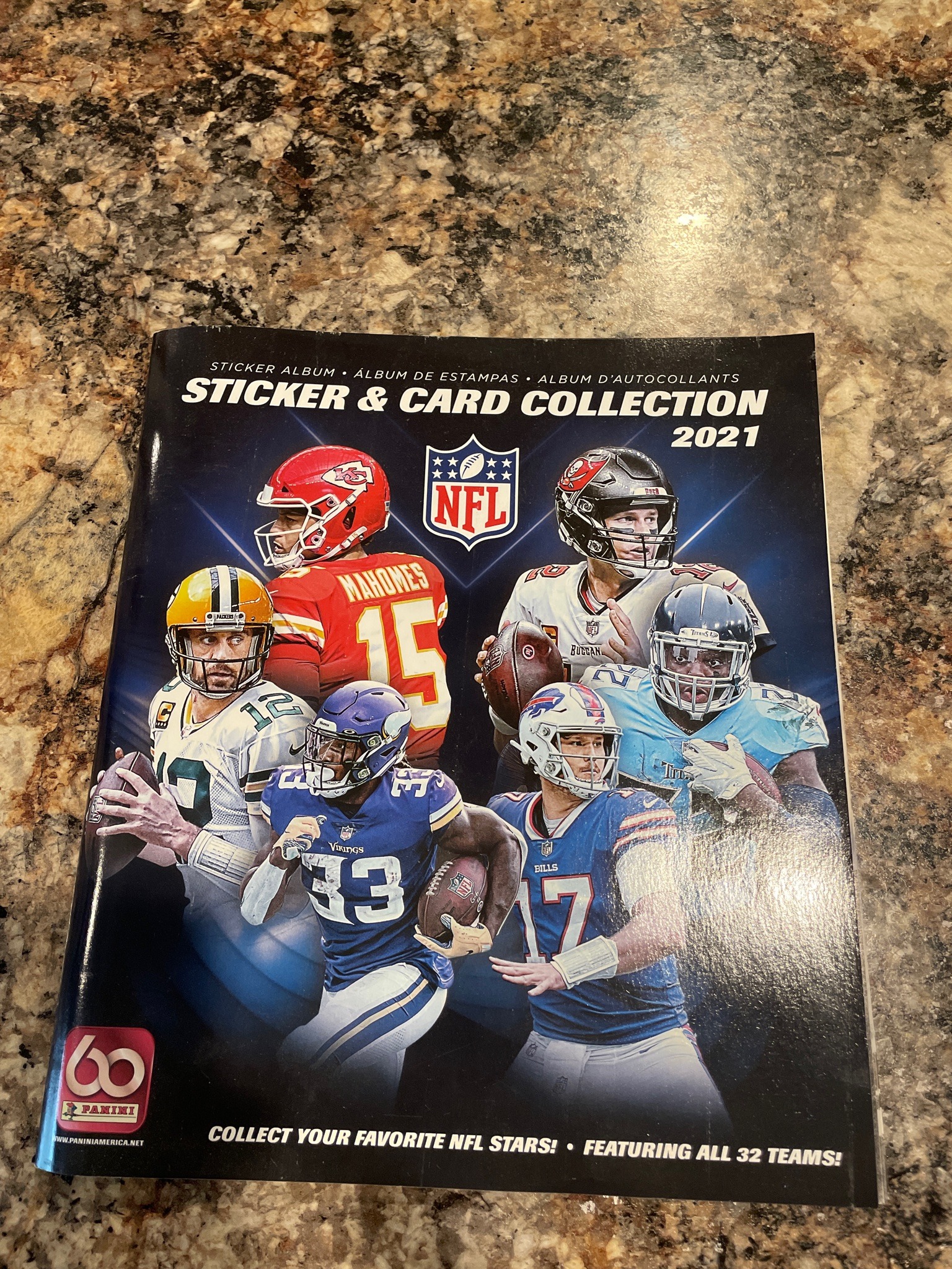 Submitted photo of Panini NFL Sticker & Card Collection 2021 Album (not authenticated)
