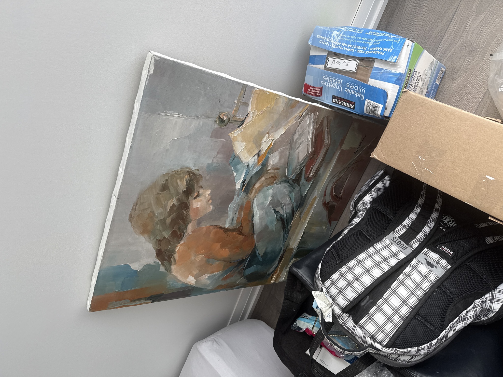 Signed Mid-to-Late 20th Century Impressionist Oil Painting on Canvas