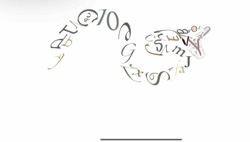 Typographic Snake Illustration