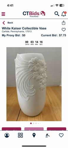 White Kaiser Collectible Vase