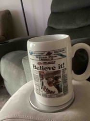 1987 World Champions Pioneer Press Dispatch Commemorative Mug