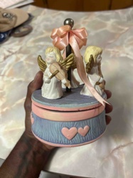 Vintage Angel Music Box