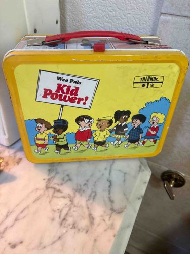 Vintage 1973 ‘Wee Pals Kid Power!’ Metal Lunchbox by Thermos