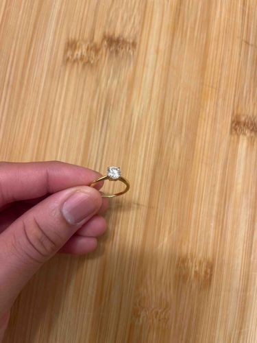Jared The Galleria of Jewelry 14k Yellow Gold Princess Cut Diamond Solitaire Ring