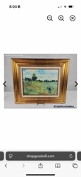 Landscape Oil Painting in Gilded Frame