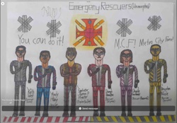 Emergency Rescuers Fan Art Drawing