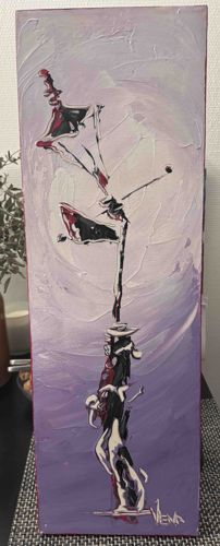 Abstract Expressionist Painting on Canvas