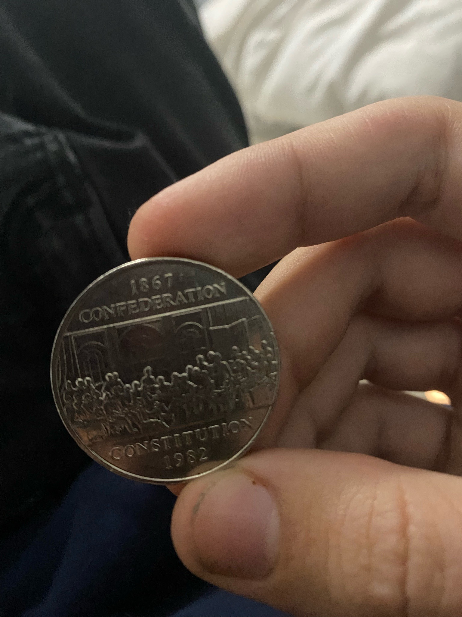 Submitted photo of Canadian Confederation Constitution Commemorative Medal (unverified)