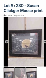 Susan Clickger Moose Print