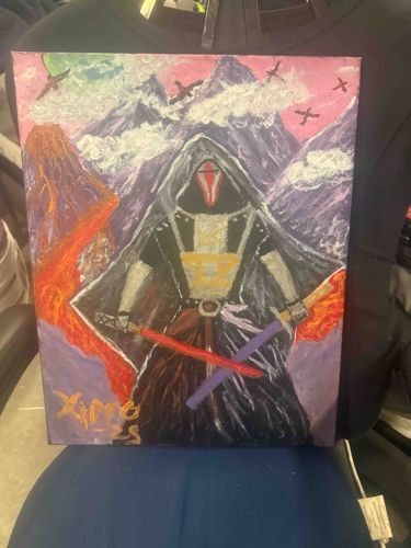 Darth Revan on Alien Planet (Acrylic on Canvas)