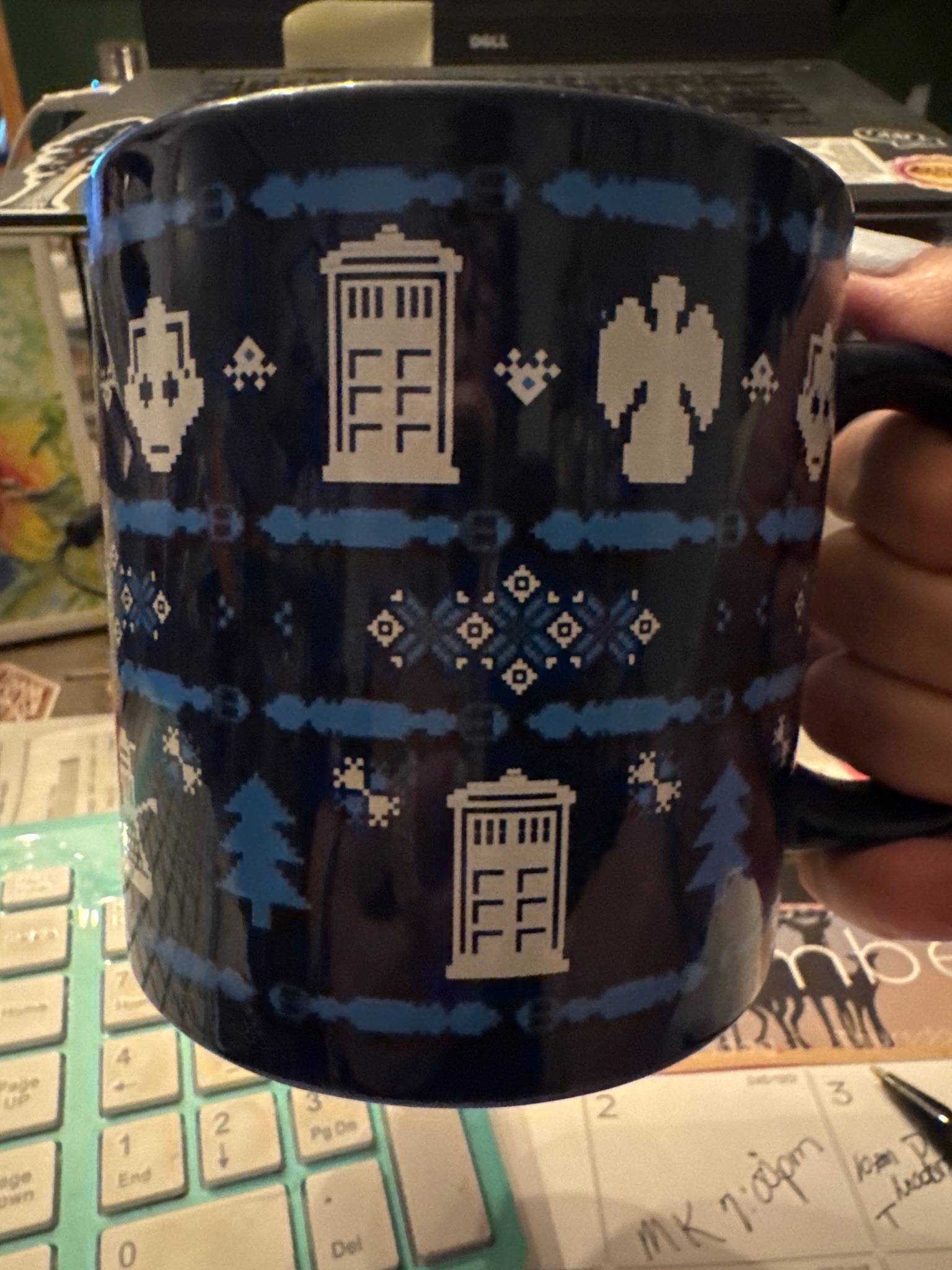 Submitted photo of Doctor Who themed ceramic mug