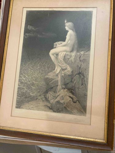 Pandora Opening the Box (Allegorical Engraving)