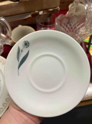 Porcelain Saucer with Floral Motif