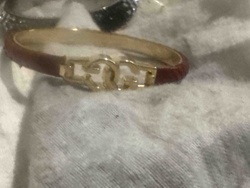 Gucci Double G Leather Bracelet
