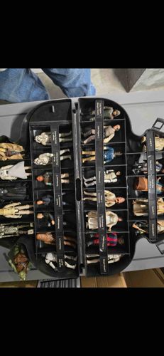 Vintage Kenner Star Wars Action Figure Collection in Darth Vader Carrying Case