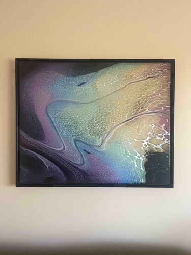 Abstract Acrylic Pour Painting