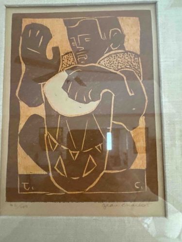 Jean Charlot 'Drummer' Woodcut Print