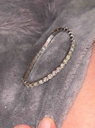 Vintage Rhinestone Expansion Tennis Bracelet