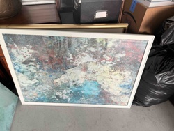 Framed Abstract Textured Wall Art