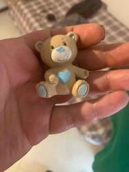 Small Ceramic Teddy Bear Figurine
