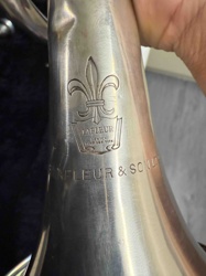 LaFleur & Son Silver-Plated Trumpet Bell with Fleur-de-Lis Engraving
