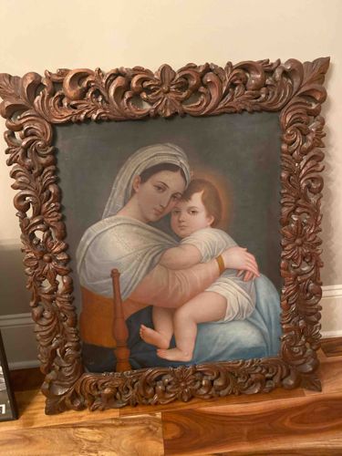 Madonna of the Chair (Madonna della Seggiola) Oil Painting Copy
