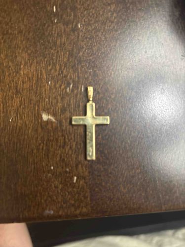 14k Yellow Gold Latin Cross Pendant