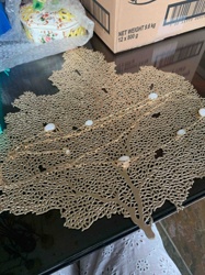 Gold Coral Motif Placemat/Charger Plate