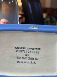 Westinghouse Refrigerator Dish by Hall China Co.