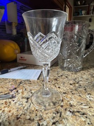 Cut Glass/Crystal Goblet