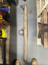 Antique Wooden Plow Beam / Wagon Tongue