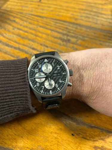 IWC Pilot's Watch Chronograph Carbon Fiber Dial