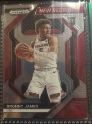 Bronny James Rookie Card, Panini Prizm New Recruits, USC