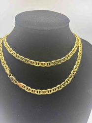 10K Yellow Gold Mariner Chain Necklace