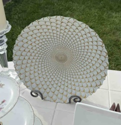Opalescent Swirl Decorative Charger Plate