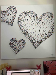 Heart-Shaped 'Little People' Wall Art