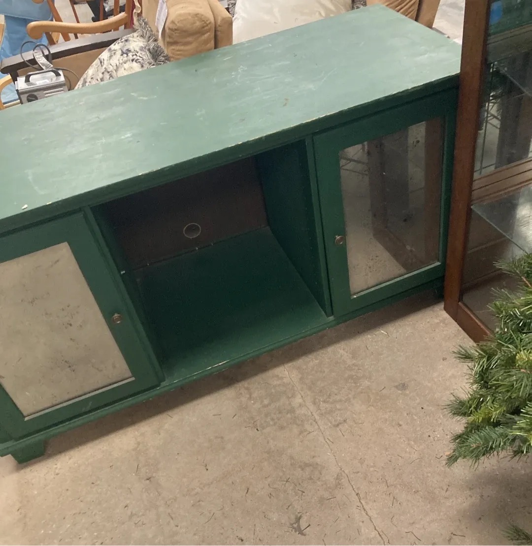 Submitted photo of Green Painted Wooden Media Console