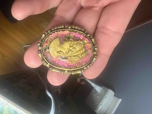 Phoenix or Dragon Motif Brooch/Pendant