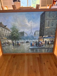 Parisian Street Scene Painting