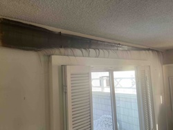 Mold Infestation on Ceiling and Wall Above Window