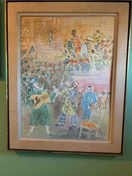 Carnival or Concert Scene Painting