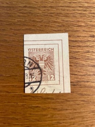 Austrian 2 Groschen Eagle Stamp
