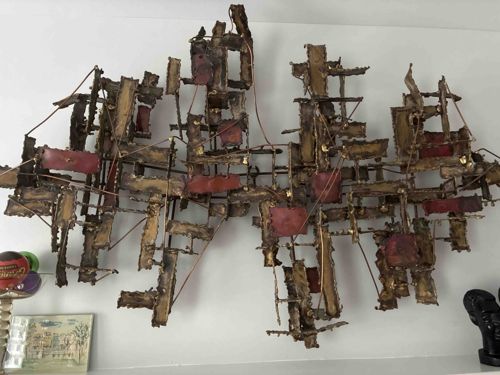 Abstract Brutalist Wall Sculpture (Attributed to Silas Seandel)