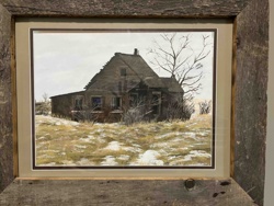 Winter Landscape with Abandoned House