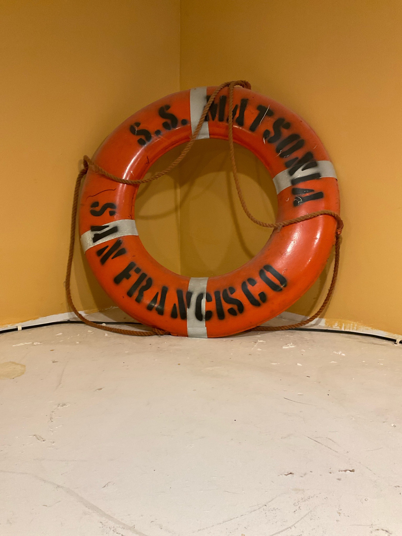 Submitted photo of Vintage Life Ring inscribed 'S.S. Matsonia San Francisco' (not authenticated)