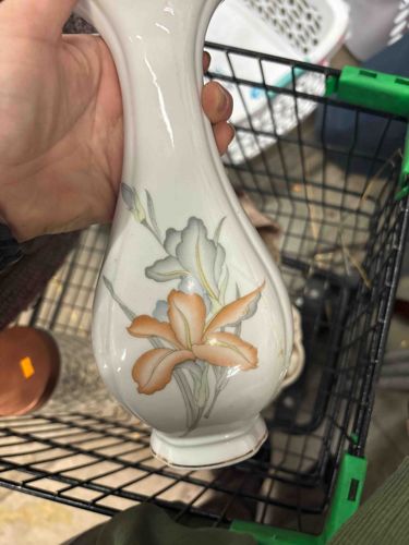 Porcelain Floral Bud Vase