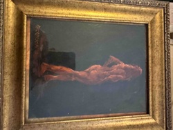 Nude Reclining Figure Painting by Dickinson