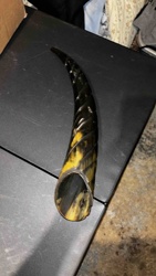 Carved Bovine Horn